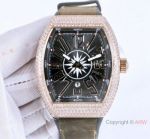 Copy Franck Muller Vanguard Yachting Watch Rose Gold Gray Face